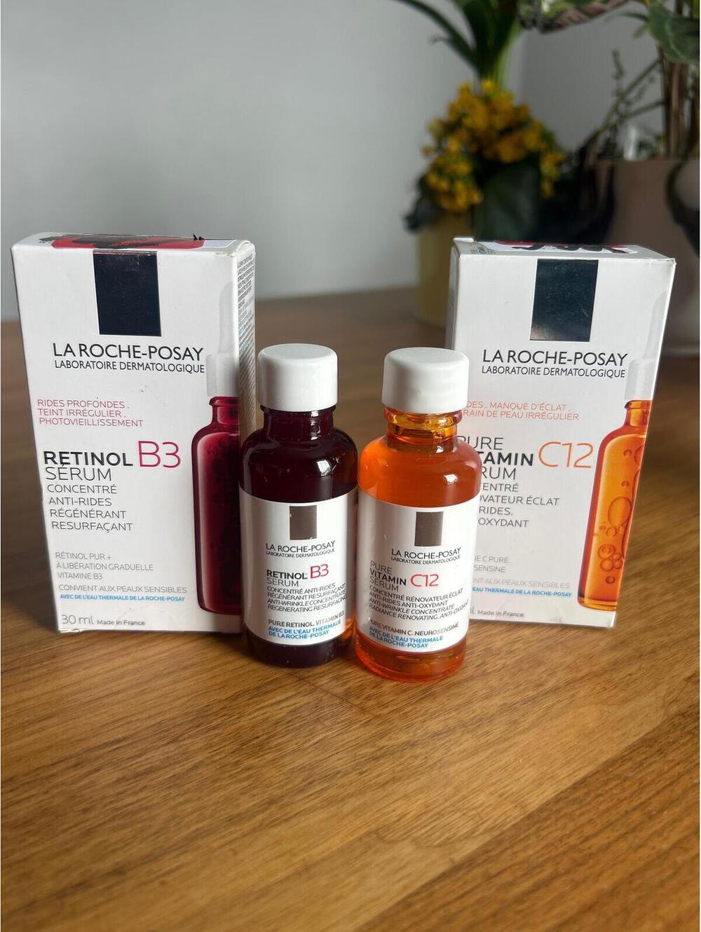 La Roche-Posay Vitamin C12 + Retinol B3 Serum Set (2pc, 30ml each)
